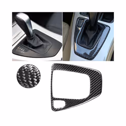 Car Gear Shift Control Panel Cover Sticker Trim compatible for  3 E90 Left Drive Carbon Fiber Car Sticker Trim Interior Accessories