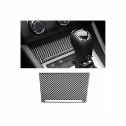 Front Storage Box Panel Trim Sticker Decorative Carbon Fiber compatible for Skoda Octavia A7 2015-2020 Accessories