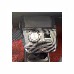 compatible for MG 4 MG4 EV Mulan 2023 Car Center Console Gear Panel Cover Trim Decoration Accessories - ABS Carbon Fiber