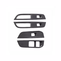 compatible for MG 4 MG4 EV Mulan 2023 Car Window Control Lift Switch Panel Cover Trim Decoration Accessories - ABS Carbon Fib ...
