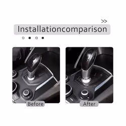 Car Replacement Part compatible for Alfa Romeo Giulia Stelvio 2017-2019 Center Console Gear Shift Panel Cover Trim Accessories