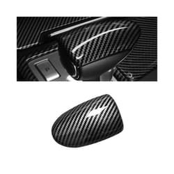 ABS Carbon Fiber Pattern Gear Shift Knob Trim Cover Trim compatible for Genesis G70 2019-2022 G80 2017-2020 Car Styling Modified Accessorie