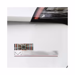 Car PLAID Emblem Tailgate Sticker Grid Decals Badge Auto Aluminum Letter Decoration compatible for Tes-la Model 3 S X Y 2023 Accessories