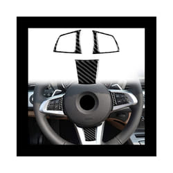 compatible for  Z4 E89 2009-2016 Carbon Fiber Car Steering Wheel Button Cover Trim Decoration Sticker Accessories
