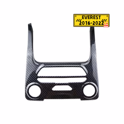 Carbon Fiber Car Center Console Panel Frame Cover compatible for compatible ford Ranger Everest Endeavour 2015 - 2021 Decorat ...