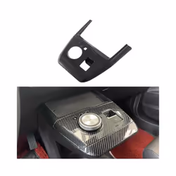 Car Replacement Accessories Suitable compatible for MG4 EVMulan Carbon Fiber Gear ShiftsPanel Center Console Cover Trim Frame