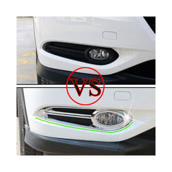 Car Front Fog Lights Cover Trim compatible for Honda HR-V HRV Vezel 2014 - 2020 2Pcs ABS Chrome Fog Lamps Sticker Accessories