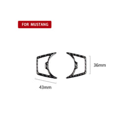 Carbon Fiber  Headlight Switch Decorative Sticker compatible for compatible ford Mustang 2015 2016 2017 2018 2019 2020 Car Accessories