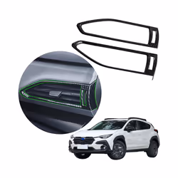 compatible for Subaru Crosstrek 2023 2024 Car Side Air Conditioning Vent Outlet Trim Frame Cover Trim Accessories ABS Carbon Fiber
