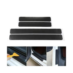 4PCS 60cm x 6.8cm Car Door Stickers Universal Sill Scuff Anti Scratch Carbon Fiber Auto Door Sticker Car Accessories Styling
