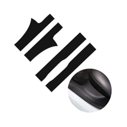 compatible for Tes-la Model 3 Accessories Protective Interior Sticker Car Styling PU leather Carbon fiber Style Door Sill Strip Scuff Plate