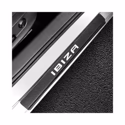 4PCS Car Door Sill Stickers compatible for Seat Ibiza 6j 6l 6f 6k Mk2 Tuning Auto Accessories Scuff Plate Protector Carbon Fiber Decals