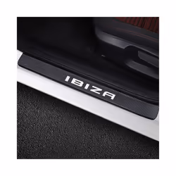 4PCS Car Door Sill Stickers compatible for Seat Ibiza 6j 6l 6f 6k Mk2 Tuning Auto Accessories Scuff Plate Protector Carbon Fiber Decals