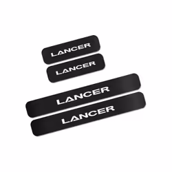 compatible for Mitsubishi Lancer 10 3 9 4PCS Car Door Sill Sticker Auto Anti-Scratch Decals Carbon Fiber Automobile Tuning Ca ...