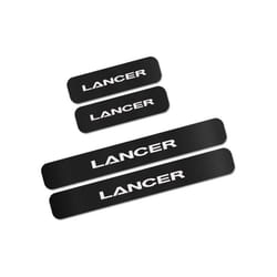 compatible for Mitsubishi Lancer 10 3 9 4PCS Car Door Sill Sticker Auto Anti-Scratch Decals Carbon Fiber Automobile Tuning Car Accessories