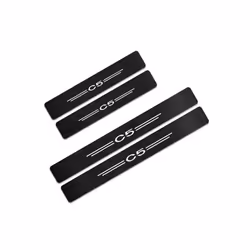 4PCS Car Styling Door Sill Protection Sticker Auto Automobile DIY Decoration Decor Styling Tuning Car Accessories compatible  ...
