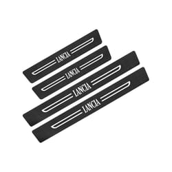 4PCS ALK 2023 Car Sill Stickers Auto Accessories Carbon Fiber Threshold Decals compatible for Lancia Delta STRATOS Y Phedra Thema Ypsilon
