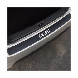 Auto Trunk Guard Plate Anti-Scratch Trim Stickers Car Rear Bumper Carbon Fiber Protector Accessories Decoration compatible fo ...
