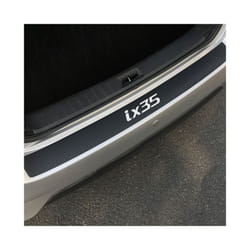 Auto Trunk Guard Plate Anti-Scratch Trim Stickers Car Rear Bumper Carbon Fiber Protector Accessories Decoration compatible for Hyundai ix35