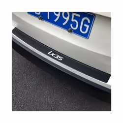 Auto Trunk Guard Plate Anti-Scratch Trim Stickers Car Rear Bumper Carbon Fiber Protector Accessories Decoration compatible for Hyundai ix35