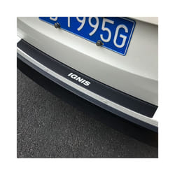 Car Styling Rear Bumper Trunk Carbon Fiber Stickers compatible for Suzuki Ignis Trunk Guard Plate Protector Decals Car Decor Accessories