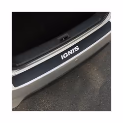 Car Styling Rear Bumper Trunk Carbon Fiber Stickers compatible for Suzuki Ignis Trunk Guard Plate Protector Decals Car Decor Accessories