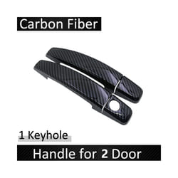 Black Carbon Fiber  compatible for Chevrolet Camaro 2010 2011 2012 2013 2014 2015 Door Handle Cover Sticker Decorations Car Accessories