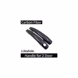 compatible for Citroen DS3 2009 2011 2012 2013 2014 2015 2016 2017 2018 2019 Black Carbon Fiber Door Handle Cover Trim Car Ac ...