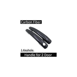 compatible for Citroen DS3 2009 2011 2012 2013 2014 2015 2016 2017 2018 2019 Black Carbon Fiber Door Handle Cover Trim Car Accessories