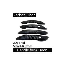 Carbon Fiber Smart Door Handle Cover compatible for Hyundai i20 3 III MK3 BC3 2020 2021 2022 Car Exterior Accessories Decorate Sticker Trim