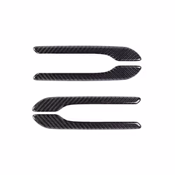 Carbon Fiber Car Door Handle Decoration compatible for Tes-la model 3 2019-2023 model y 2023 accessories car stickers 4pcs ca ...