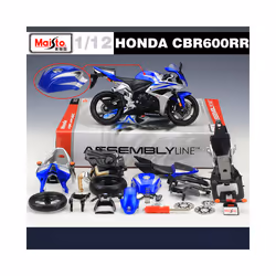 Maisto Assembly Version Honda CBR600RR Alloy Racing Motorcycle Model Diecasts Metal Toy Street Motorcycle Model - Blue