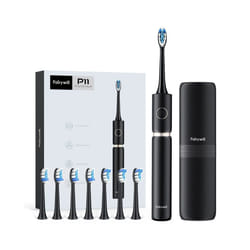 Fairywill P11 Sonic Whitening Electric Toothbrush Rechargeable USB Charger Ultra Powerful Waterproof 8 Heads and