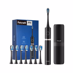 Fairywill P11 Sonic Whitening Electric Toothbrush Rechargeable USB Charger Ultra Powerful Waterproof 8 Heads and