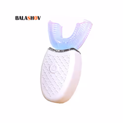 Ultrasonic Electric Toothbrush Automatic U Type Silicone Teeth Cleaning Waterproof Shock 360 Degree Tooth Brush