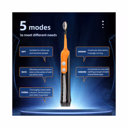 SUBORT S9 Sonic Electric Toothbrush Cordless USB Rechargeable Whitening Toothbrush Waterproof Ultrasonic Automatic