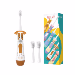 NELL&WELL Kids Electric Toothbrush Battery Powered Toothbrushes with 3 Soft Bristles Heads for Children Boys Girls