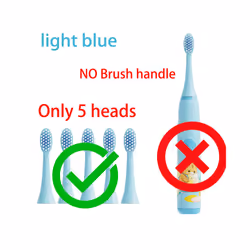 Children Electric Toothbrush With Replacement Head Cartoon Kids Ultrasonic IPX7 Waterproof Rechargeable Sonic