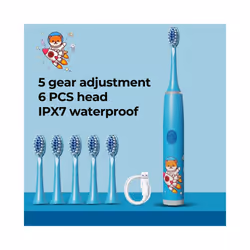 Children Sonic Electric Toothbrush Colorful Cartoon For Kids Ultrasonic Soft Fur Automatic Waterproof With Replacement