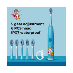 Children Sonic Electric Toothbrush Colorful Cartoon For Kids Ultrasonic Soft Fur Automatic Waterproof With Replacement