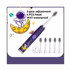 Children Sonic Electric Toothbrush Colorful Cartoon For Kids Ultrasonic Soft Fur Automatic Waterproof With Replacement