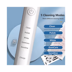 Sonic Electric Toothbrush for Adults Ultrasonic Automatic Vibrator Whitening IPX7 Waterproof 8 Brush Heads Teeth