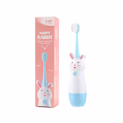 Children Electric Toothbrush With Battery Cute Rabbit Teeth Care For Kids With Replace Tooth Brush Head Ultrasonic