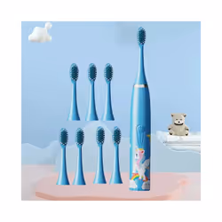 C6-Children's Electric Toothbrush Colorful Cartoon Animal Series Children's Soft-Bristled Cleaning Brush (Battery