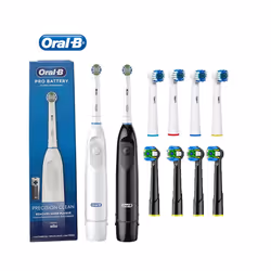 Oral B Rotation Electric Toothbrush DB5010 AA Battery 9600 Rpm Cross Action Cleaning Teeth Tooth Brush with Brush