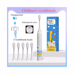 Children Sonic Electric Toothbrush Cartoon Pattern for Kids with Replace The Tooth Brush Head Ultrasonic Toothbrush