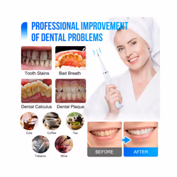 7in1 Ultrasonic Dental Cleaner Scaler Electric Toothbrush Dental Tartar Remover Sonic Teeth Plaque Cleaner Tooth