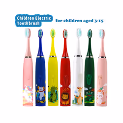 Children Sonic Electric Toothbrush Cartoon Kids With Replace The Toothbrush Head Ultrasonic Electric Toothbrush