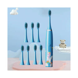 C6-Children's Electric Toothbrush Colorful Cartoon Animal Series Children's Soft-Bristled Cleaning Brush (Battery