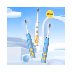 Children's Electric Toothbrush Colorful Cartoon Deer Series Children's Soft-Bristled Cleaning Brush (Battery Not